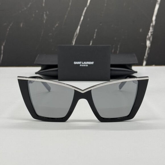 NEW SAINT LAURENT SL570 002 BLACK WOMEN SUNGLASSES SAINT LAURENT SL 570